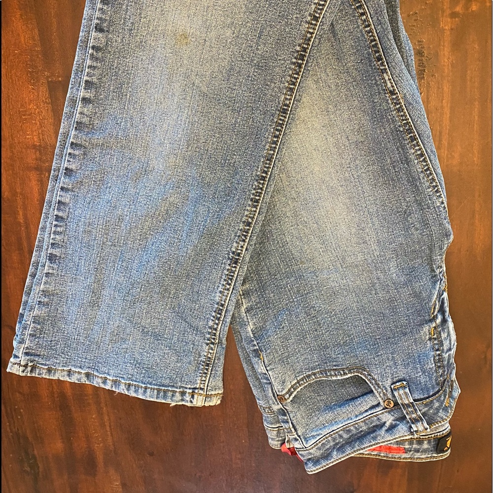 sz9/10 low rise straight leg dollhouse jeans